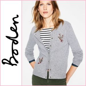 Boden Nell Embellished Cardigan Sweater